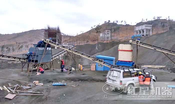 復(fù)合式破碎機(jī)加工沙