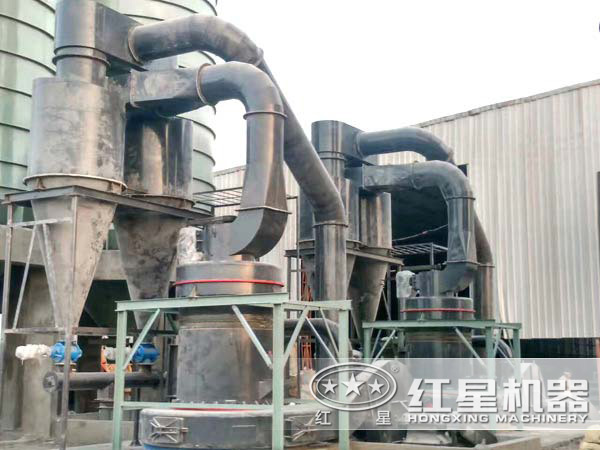 1000目左右高爐渣磨粉設備廠區(qū)圖