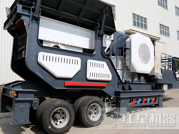 新款小型移動式破碎機廠區(qū)圖