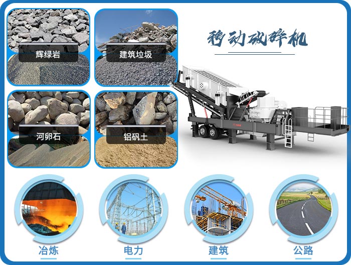 輪胎移動(dòng)破碎機(jī)機(jī)廠區(qū)