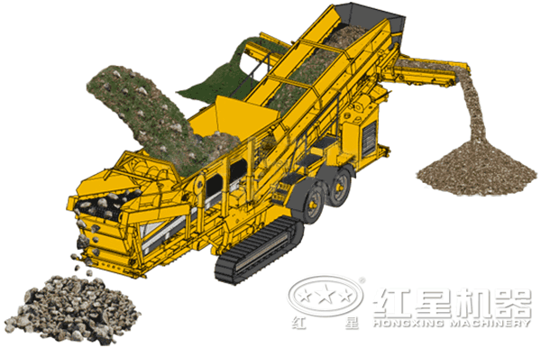 履帶移動碎破碎機(jī)結(jié)構(gòu)原理圖