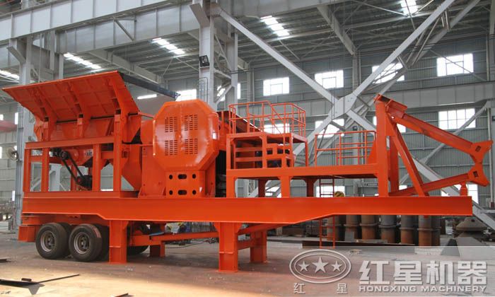 移動小型混凝土廢料破碎機(jī)