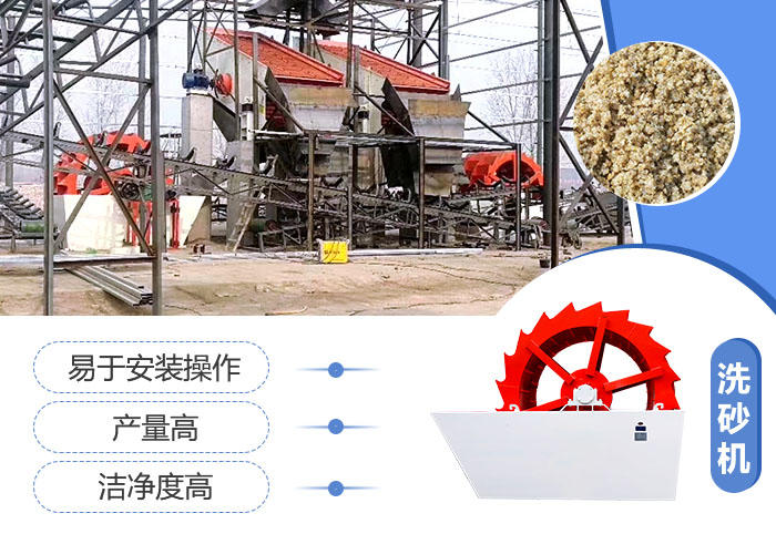 洗砂設(shè)備體積小，產(chǎn)量高